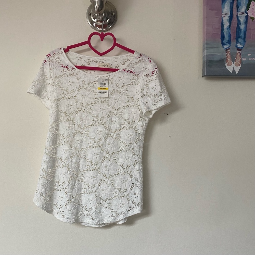 Maison Jules crochet top